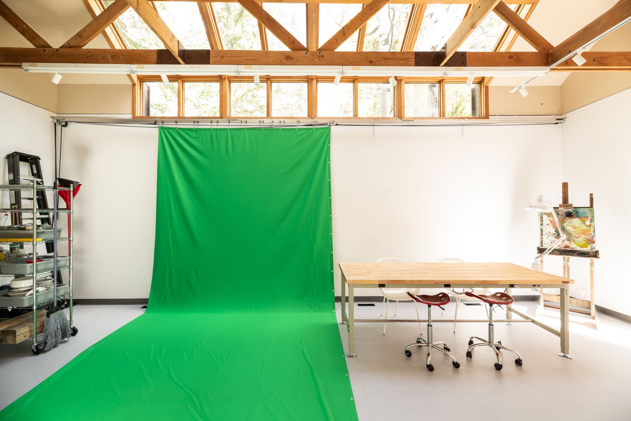 Green screen area of Gerin-Lajoie Studio