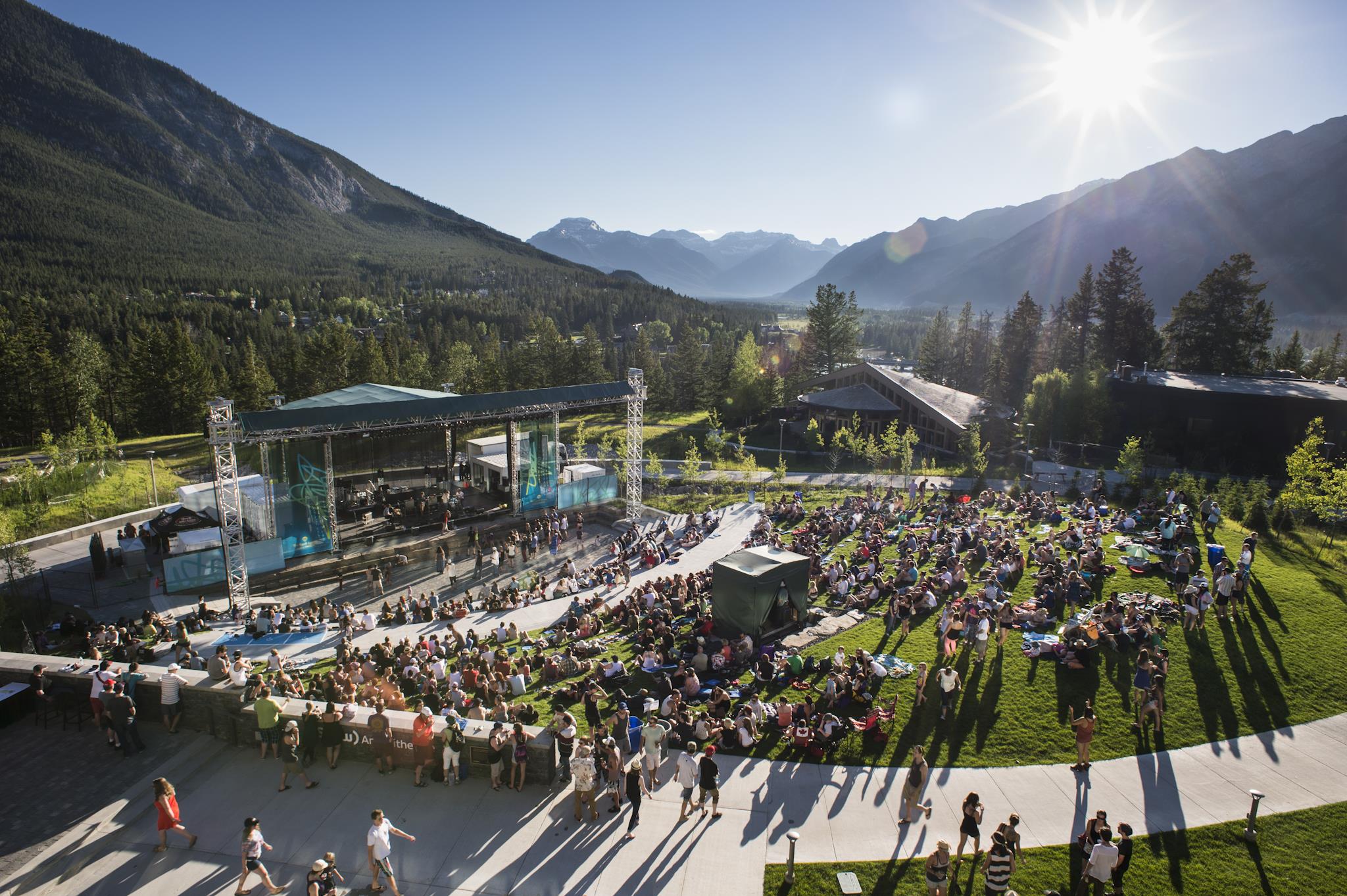 Shaw Amphitheatre in the summer