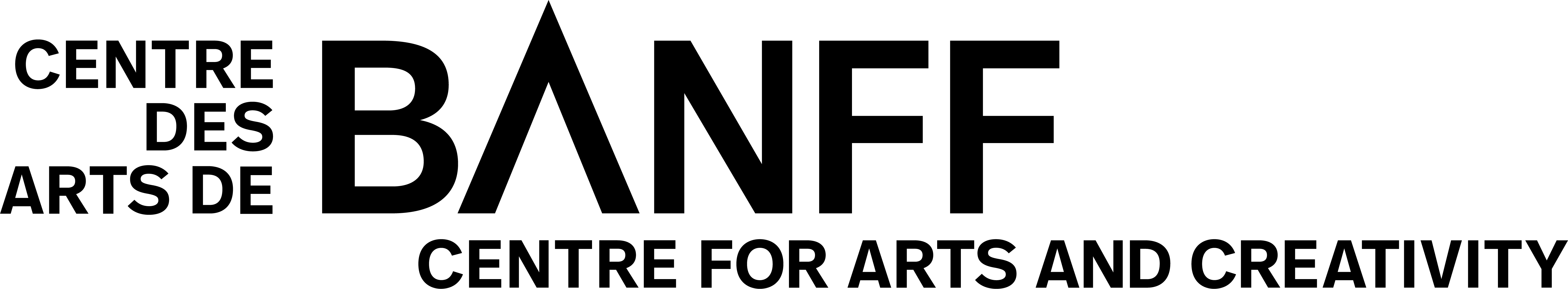 Banff Centre for Arts and Creativity Black Bilingual Logo