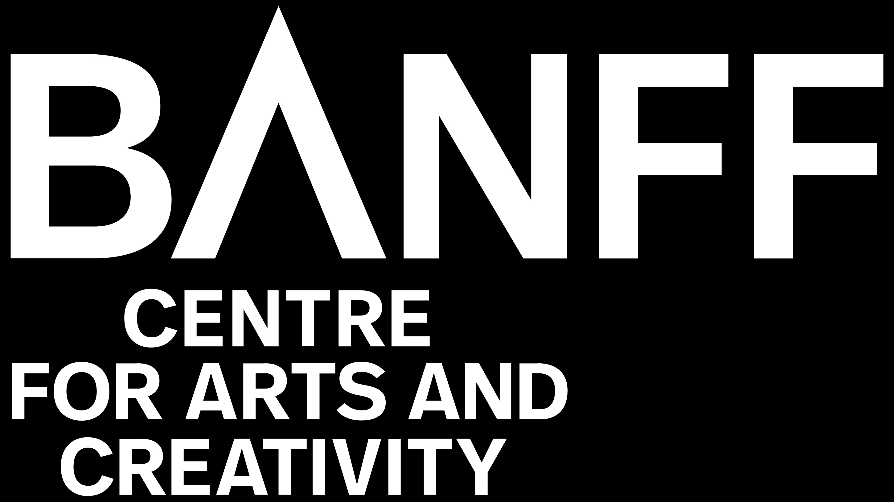 Banff Centre for Arts and Creativity Reverse Vertical Logo