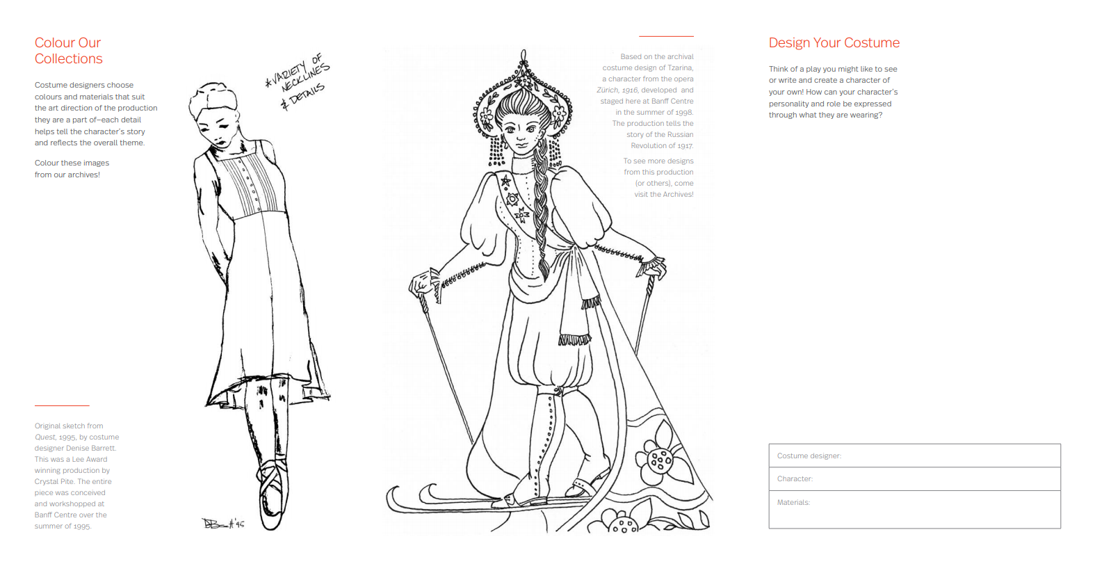 Colour our Collections, Banff Centre Family Winter Arts Festival