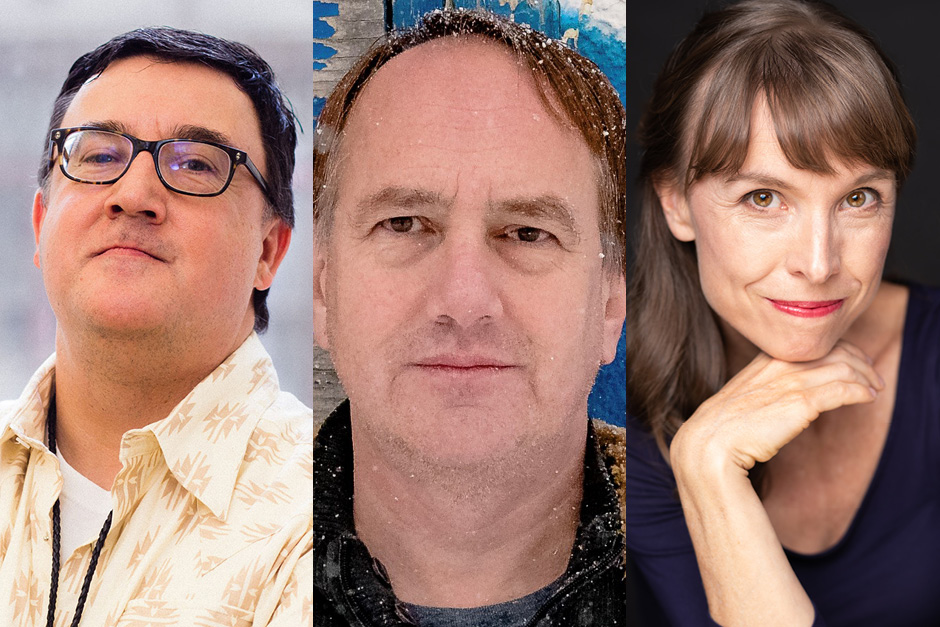 Program faculty David Heska Wambli Weiden, Wayne Arthurson, and Nita Prose