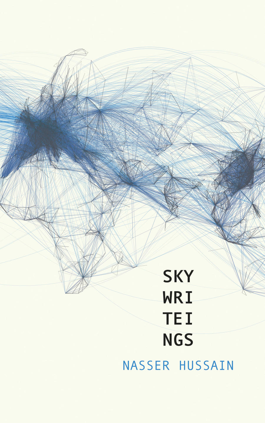 A book cover for SKY WRI TEI NGS by Nasser Hussain
