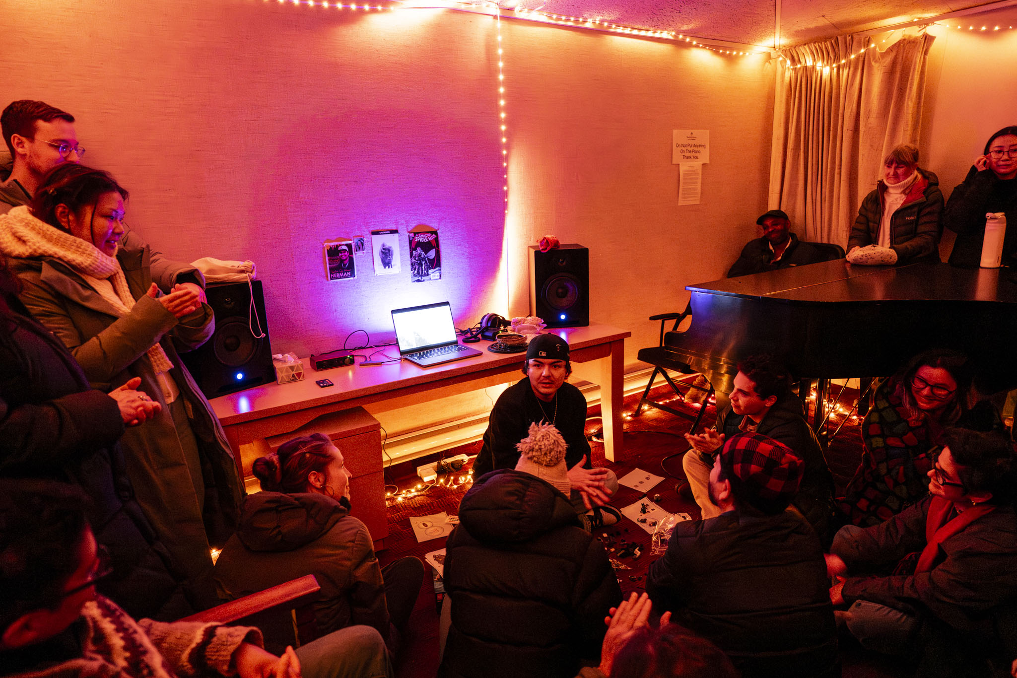 Agar Haineault also known as K.$TONE, BMiR Open Studio 2025, photo by Rita Taylor.