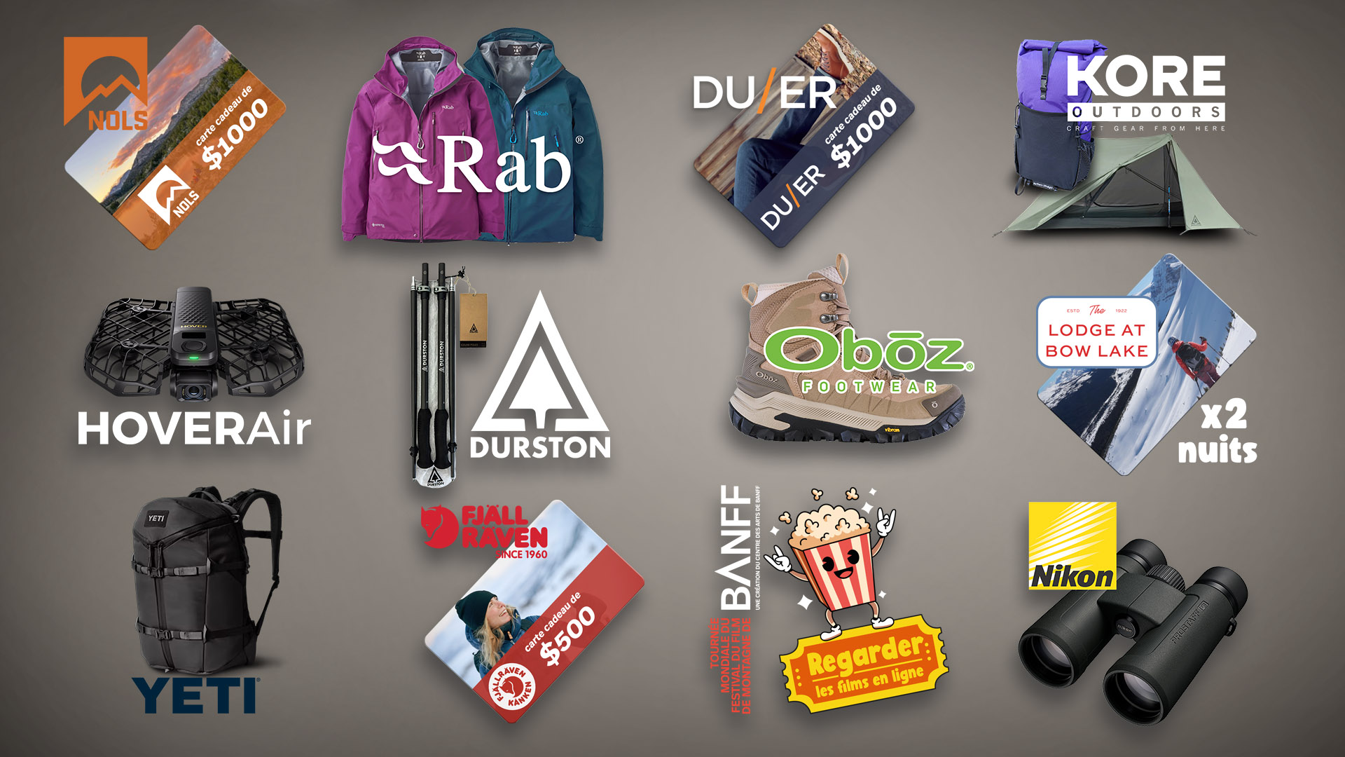 Concours de la Tournée Mondiale du Festival du Film de Montagne de Banff