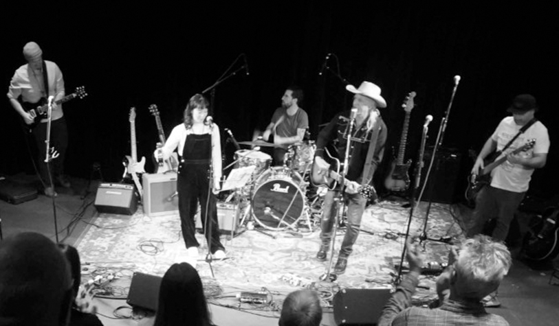 The Ramblin’ Hey Ho Ha’s performing on stage