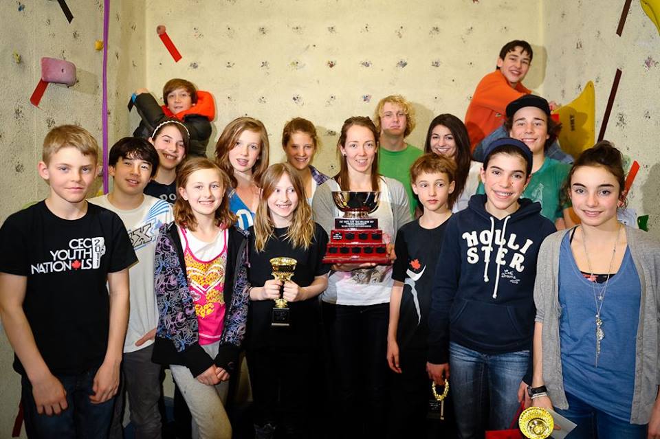 Winners from 2015 climbing competition