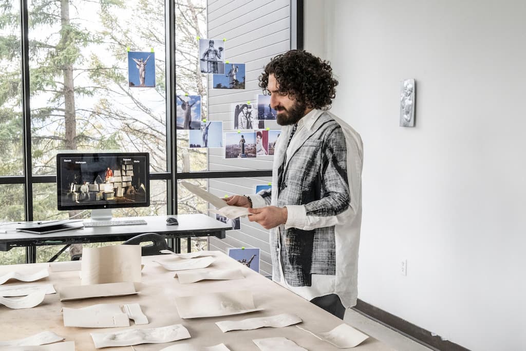 Garush Melkonyan, Banff Artist in Residence 2025. Photo by Rita Taylor.