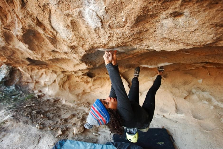 Image of Bethany Lebewitz climbing