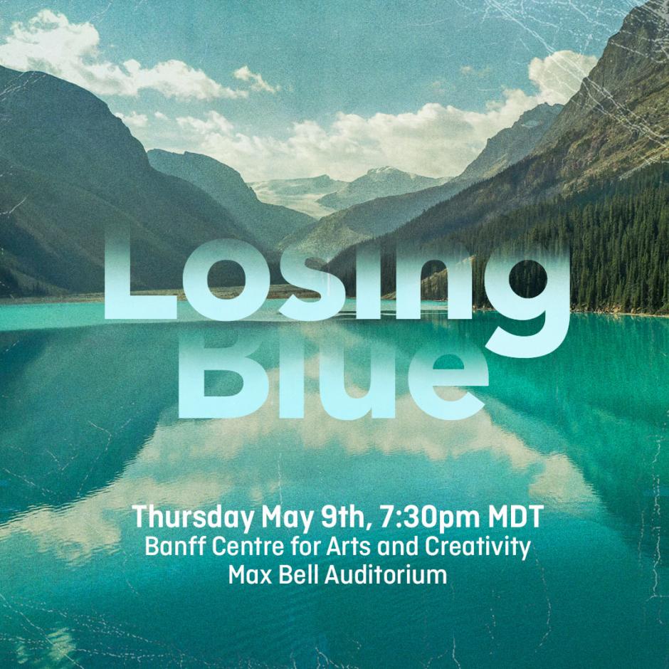 Losing Blue Promotional Image with Screening Details.