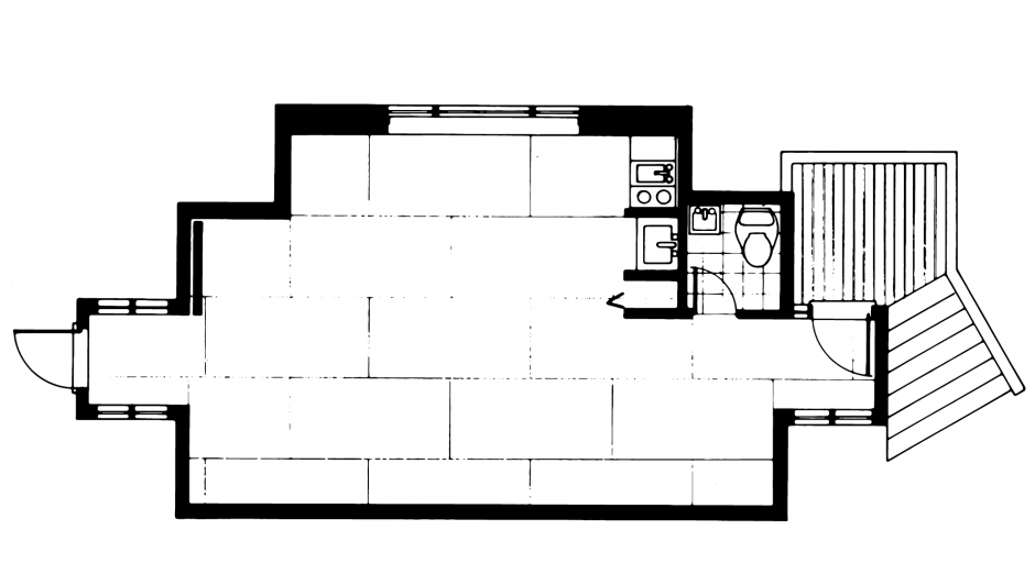 The Gerin-Lajoie Studio Floorplan The Gerin-Lajoie Studio Floorplan