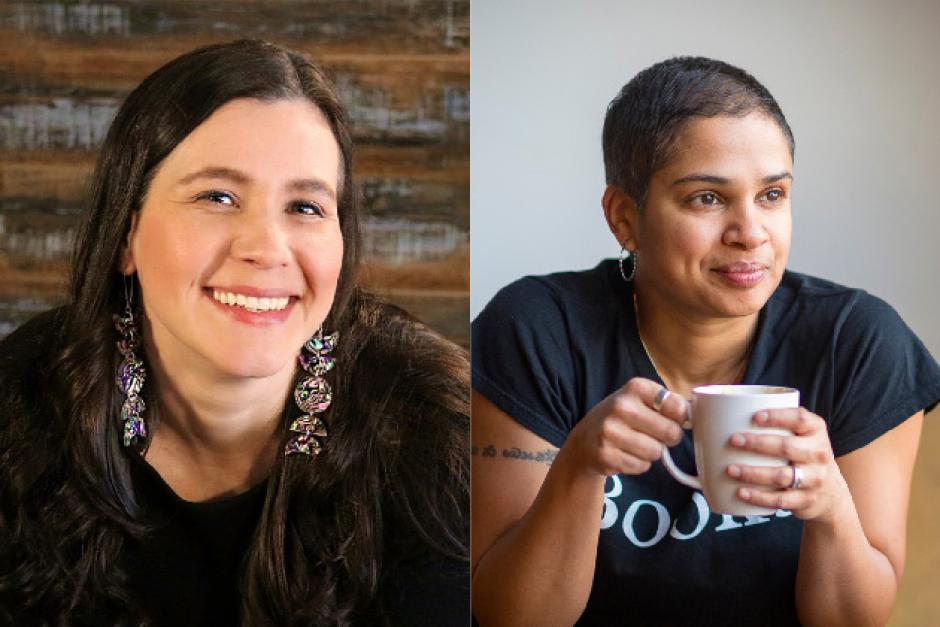 Collage of program faculty, Katherena Vermette and Tanya Boteju