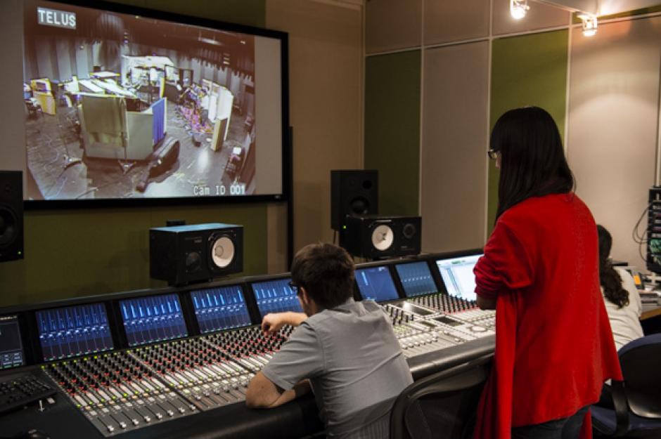 Luscar Control Room being used during the Banff International Workshop in Jazz and Creative Music