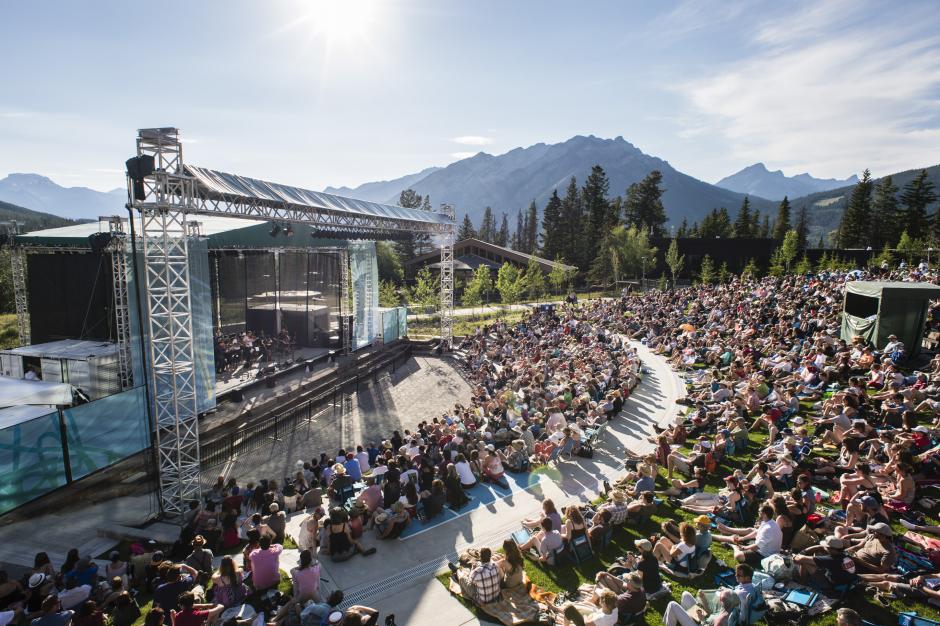 Musicians on a Mountain in Banff