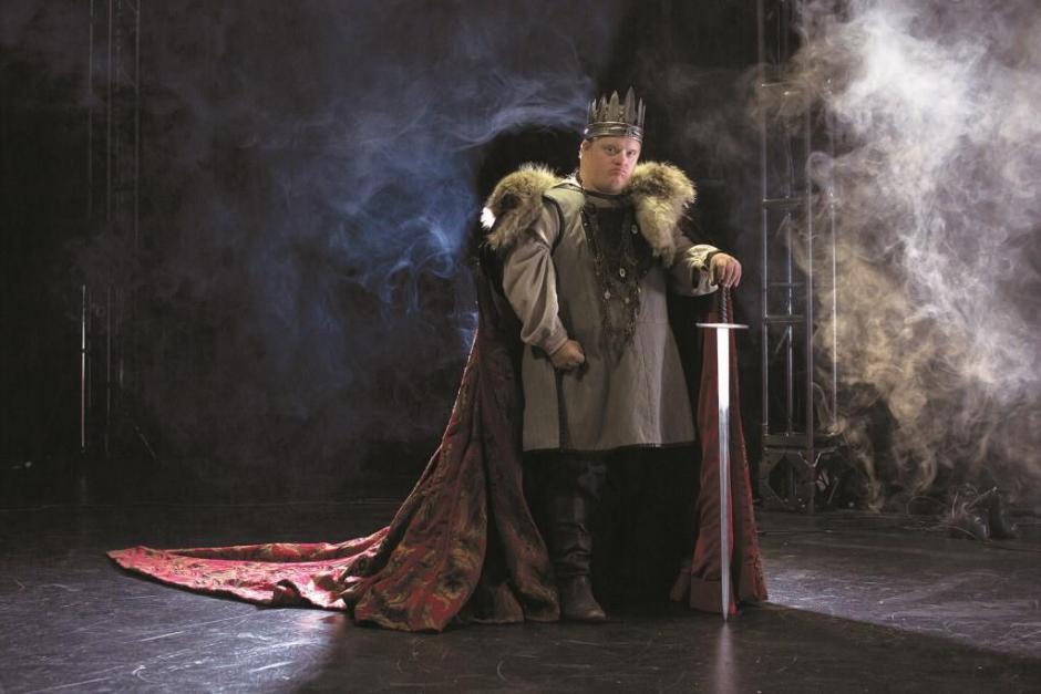 Niall McNeil as King Arthur at Banff Centre. Photo by Tristan Casey Niall McNeil as King Arthur at Banff Centre