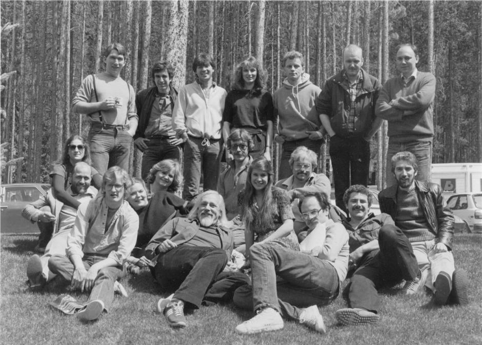 Photo of faculty and participants at 1984 Playwrights Colony