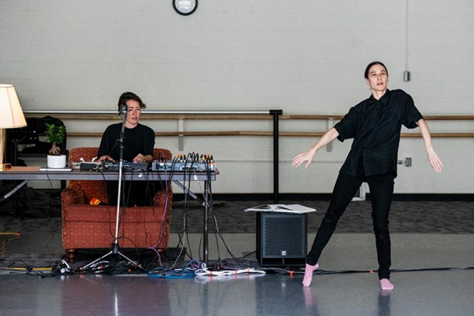 Vanessa Goodman during Performing Arts Creation Residency, 2019. Photo by Jessica Wittman.