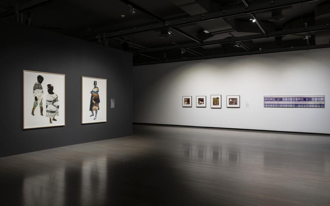 Installation view of Facing Photographs, Walter Phillips Gallery