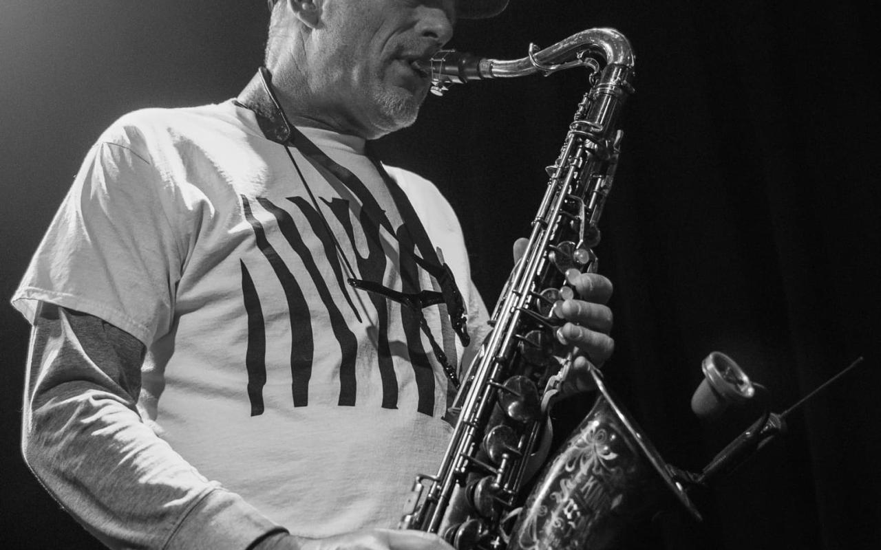 Zebra saxophonist Joe Ernewein