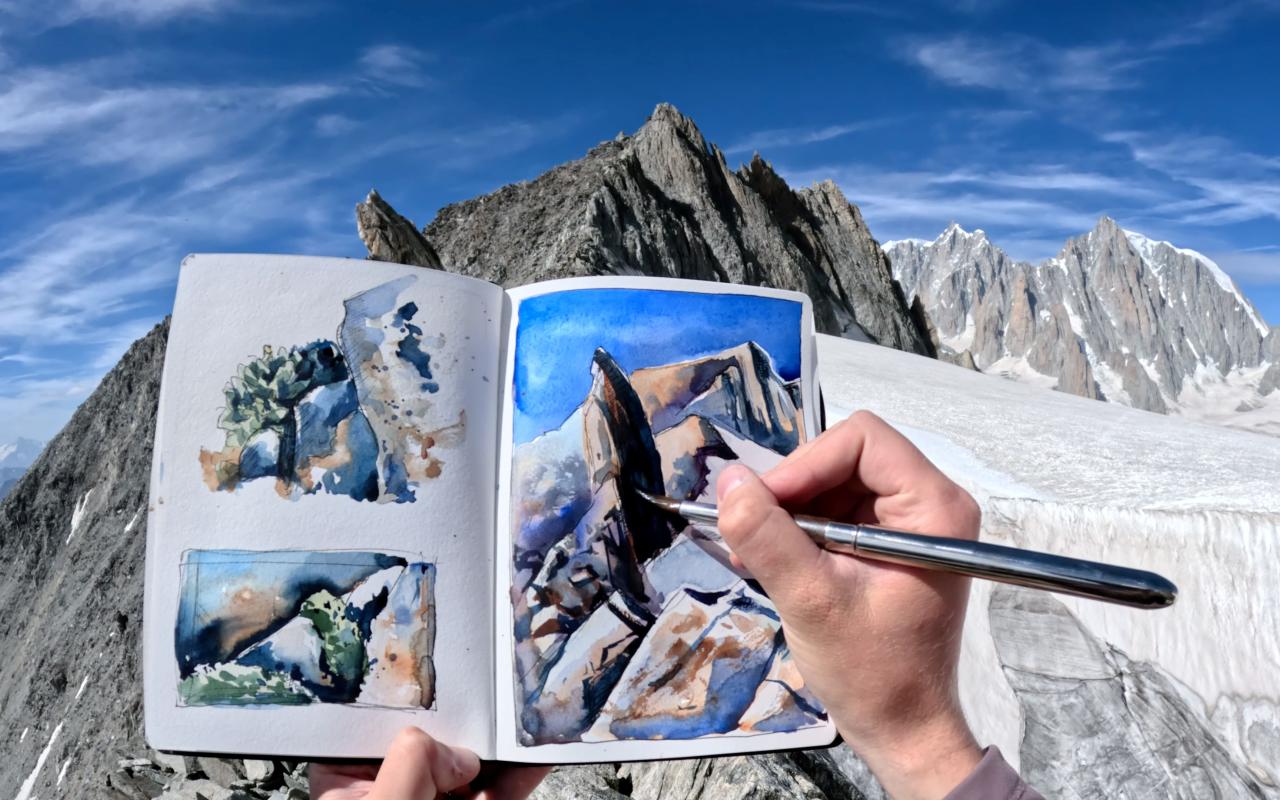 From the film My Grandmothers Sketchbook: Under Mont Blanc