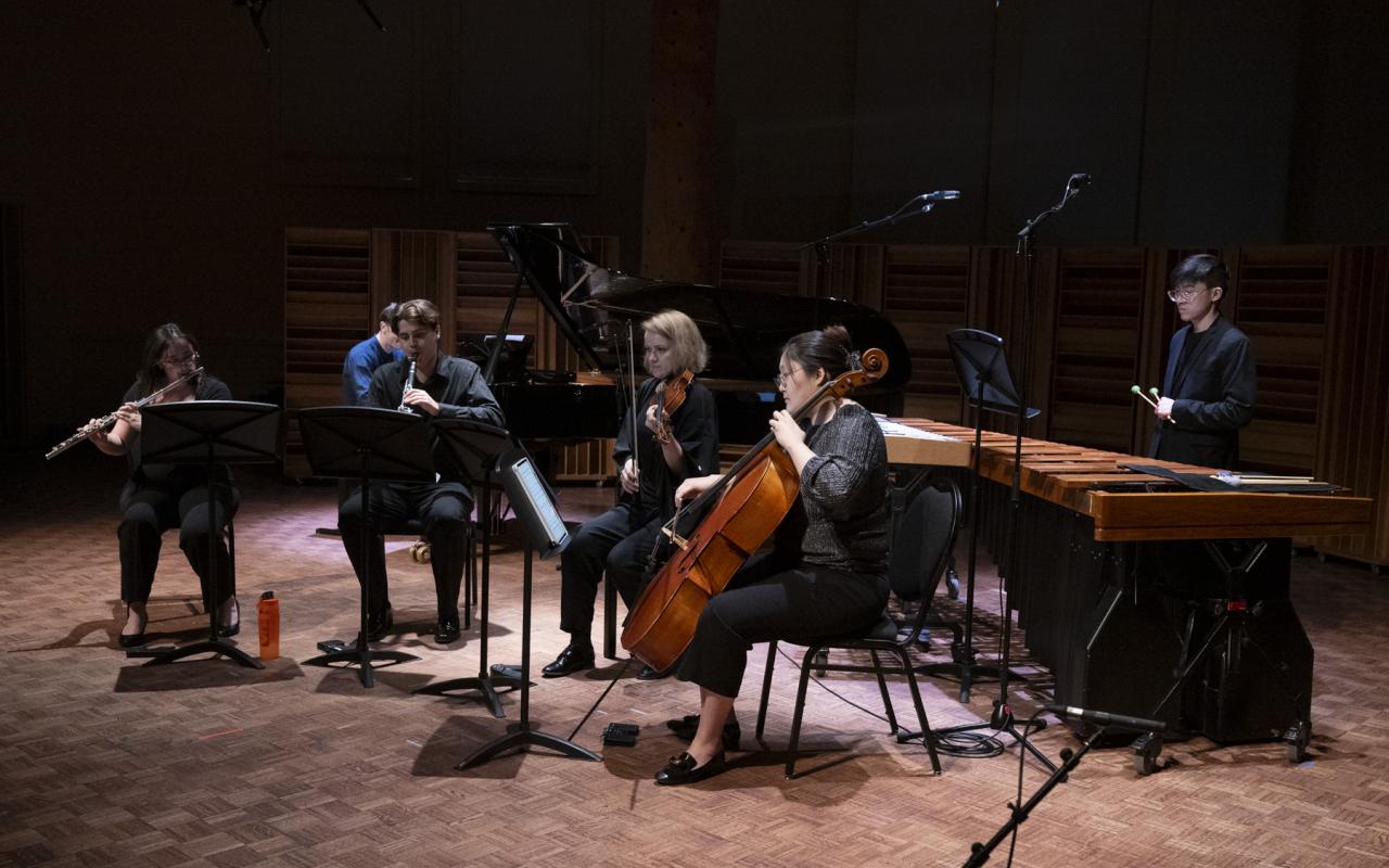 Musicians on stage 