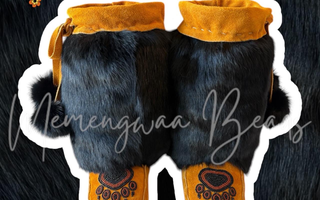 Bead motif mukluks