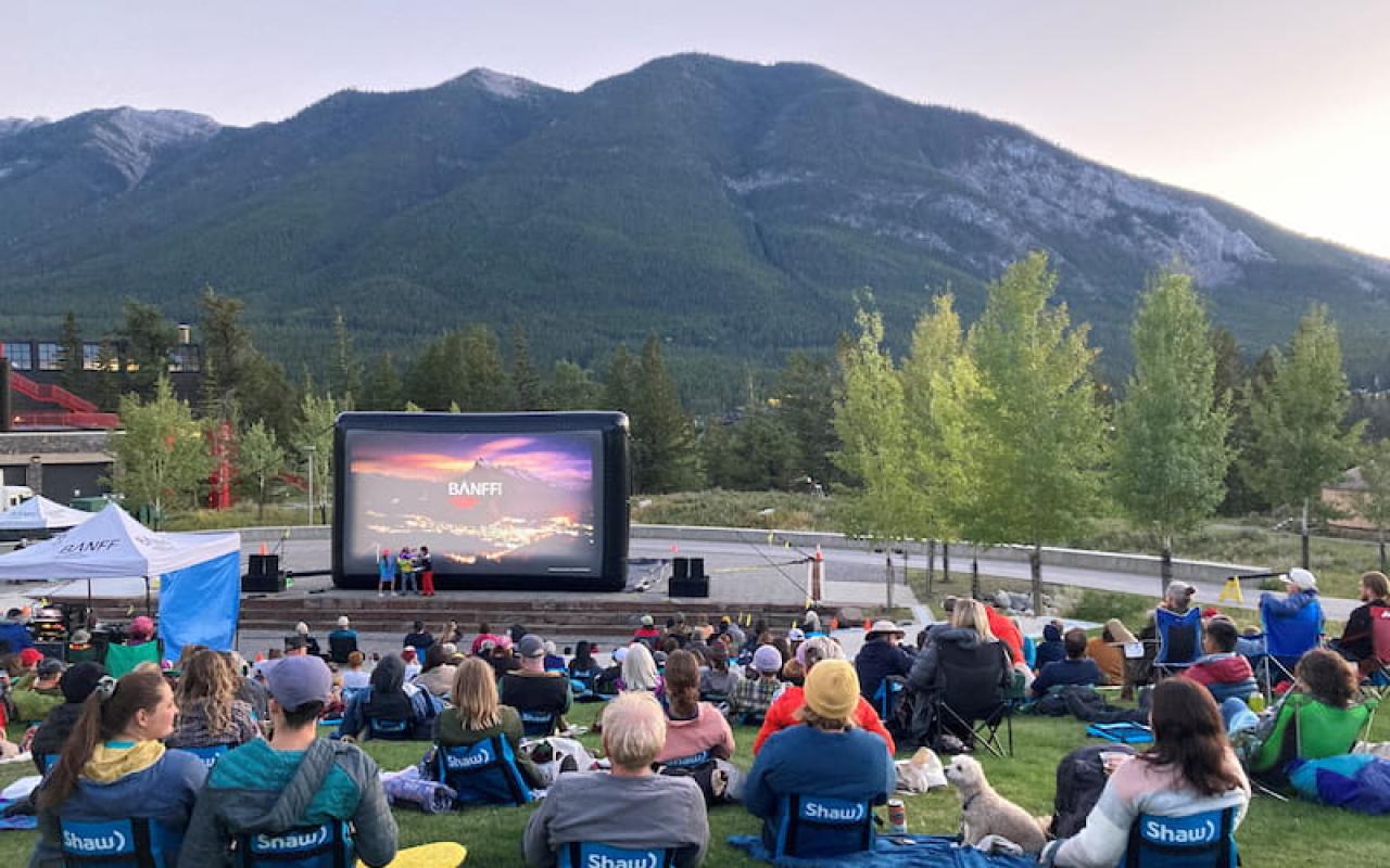 Image of Banff Centre Mountain Film and Book Festival and World Tour Outdoor Community Screening