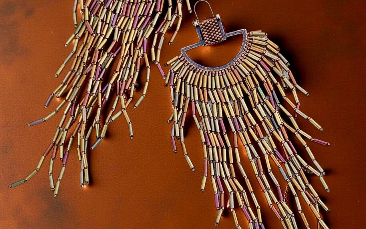 Beaded earrings by Sweetgrass Crafts