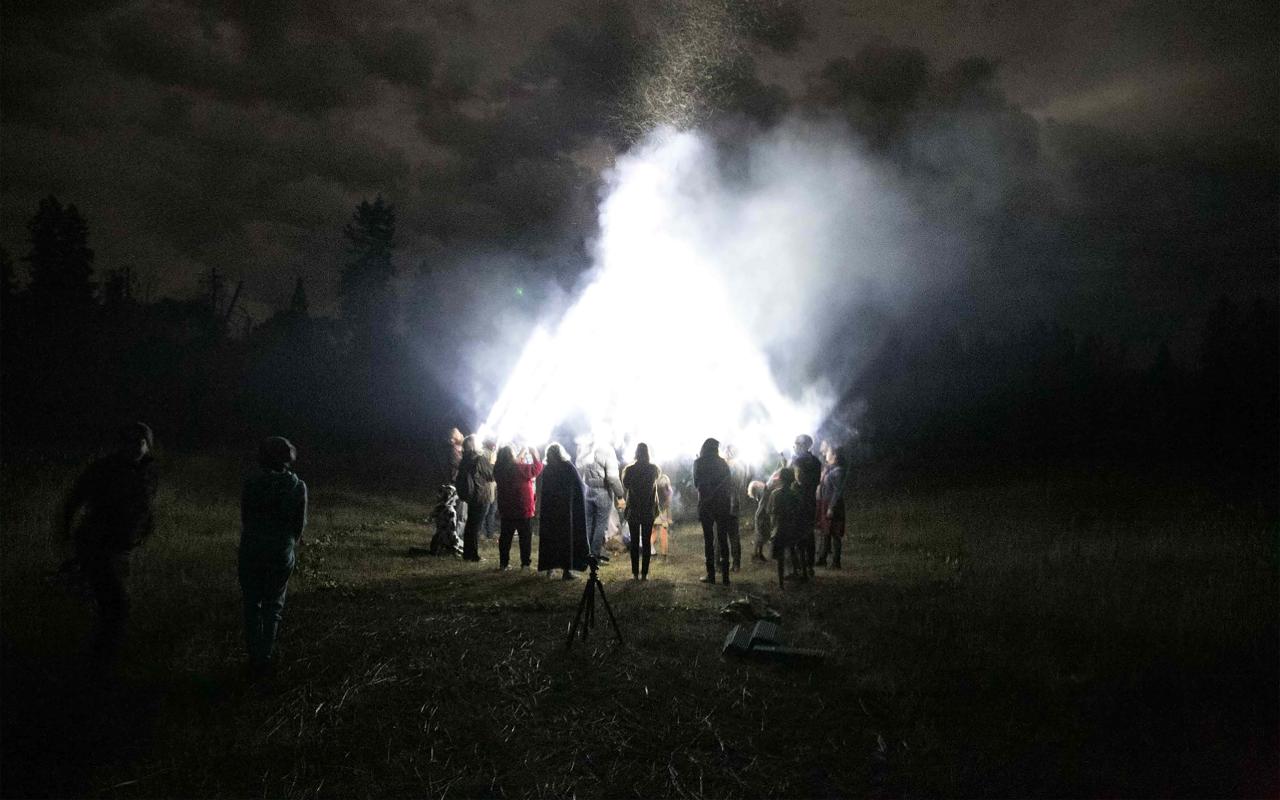 Image of a performance based artwork