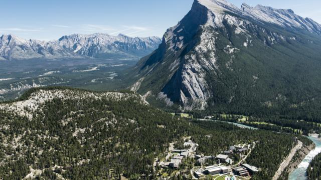 Aerial View of Banff Centre for Arts and Creativity