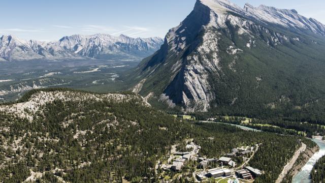 Aerial view of the Banff Centre