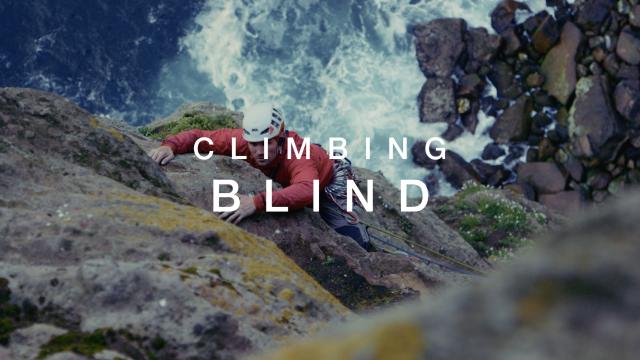 Image from the film Climbing Blind