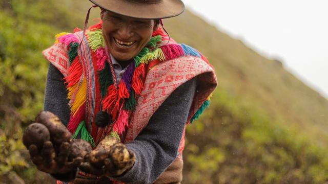 Image from the film Opening the Earth: The Potato King