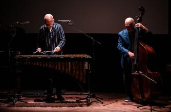 Anders Åstrand, vibraphone; Roberto Occhipinti, bass. Photo by Rita Taylor. 