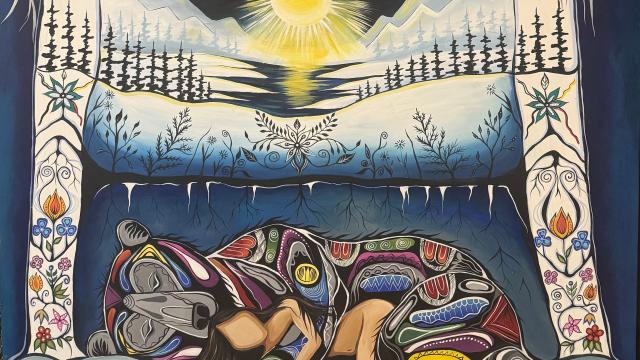 Painting of While Mother Earth Sleeps