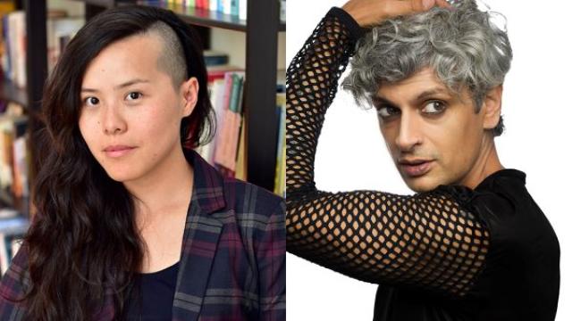 Image of Program faculty Kim Fu (left) and Kazim Ali (right)