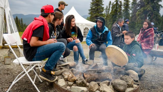 Our Voices annual gathering of youth, elders, and inspirational guest speakers.