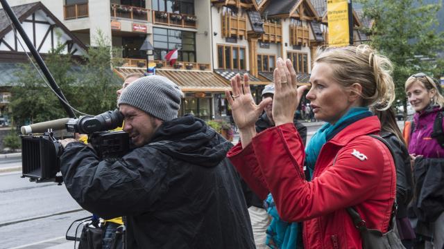 Film crews at The Banff Centre