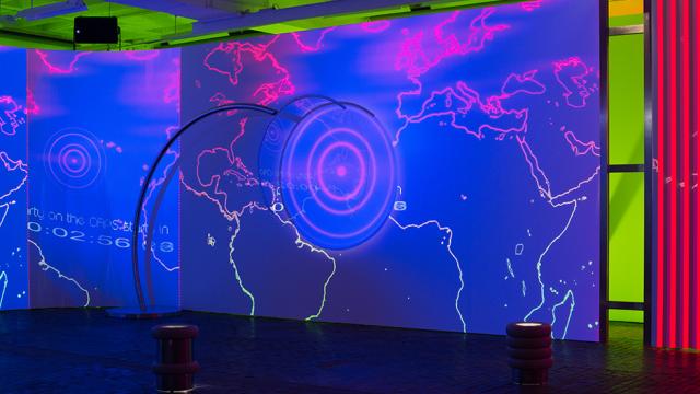 Meriem Bennani, Party on the CAPS (2018 video installation), photo by Mathilda Olmi