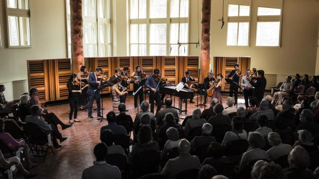 Banff Centre International String Quartet Festival, 2017, Blake Pouliot and Alice Lee: Concerto for Two Violins, Bach.