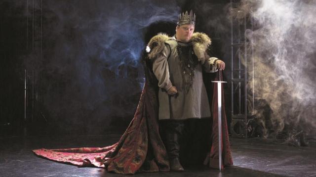 Niall McNeil as King Arthur at Banff Centre