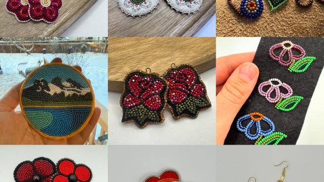 Collage of Beadworks by Proud Wednesday Beading Co