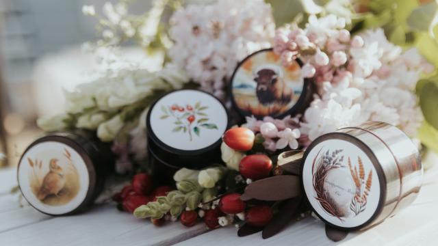 Display of multiple skin products