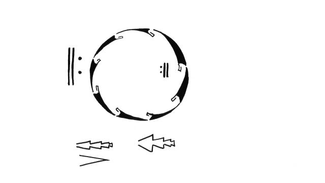 Raven Chacon,"...lahgo adil’i dine doo yeehosinilgii yidaaghi" (for large ensemble), 2004. Score excerpt, dimensions variable. Courtesy of the artist.