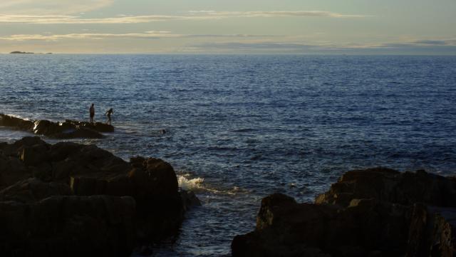 Rocks and Ocean