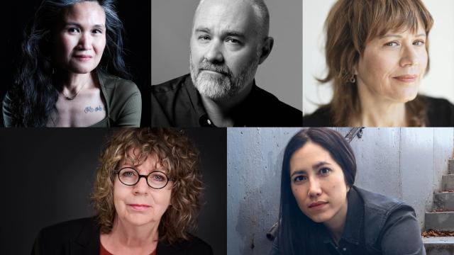Clockwise from top left: Nina Lee Aquino, Keith Barker, Emma Tibaldo, Frances Ya-Chu Cowhig, Colleen Murphy