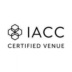 Logo for IACC certified venue. 