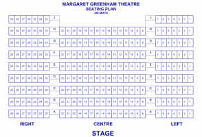 Margaret Greenham Theatre Seating Plan