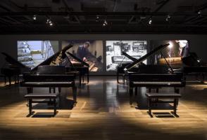 Andrea Büttner, performance view of "Piano Destructions" (2014). Courtesy the artist and Walter Phillips Gallery, Banff Centre for Arts and Creativity. Photo Rita Taylor