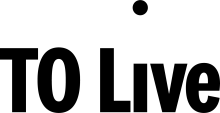 TO Live logo is black and white and just says TO live